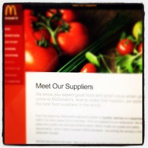 Do We Care about the McDonald’s Suppliers?