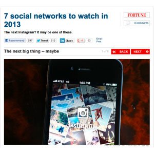 Hearsay: CNN Money with Predictions for Social Networks